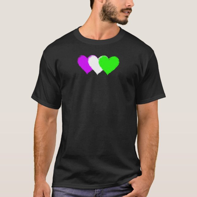 Camiseta Womens Modern feminist Suffragette heart (Anverso)