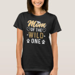 Camiseta Womens Mom of the Wild One Toddler 1st Birthday<br><div class="desc">Womens Mom of the Wild One Toddler 1st Birthday Matching Family Boy Gift. Perfect gift for your dad,  mom,  papa,  men,  women,  friend and family members on Thanksgiving Day,  Christmas Day,  Mothers Day,  Fathers Day,  4th of July,  1776 Independent day,  Veterans Day,  Halloween Day,  Patrick's Day</div>