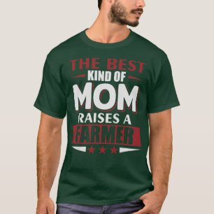 Camiseta Womens Mom Raises A Farmer Funny Farming 
