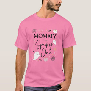Camiseta Womens Mommy Of The Spooky One Girl First Birthday