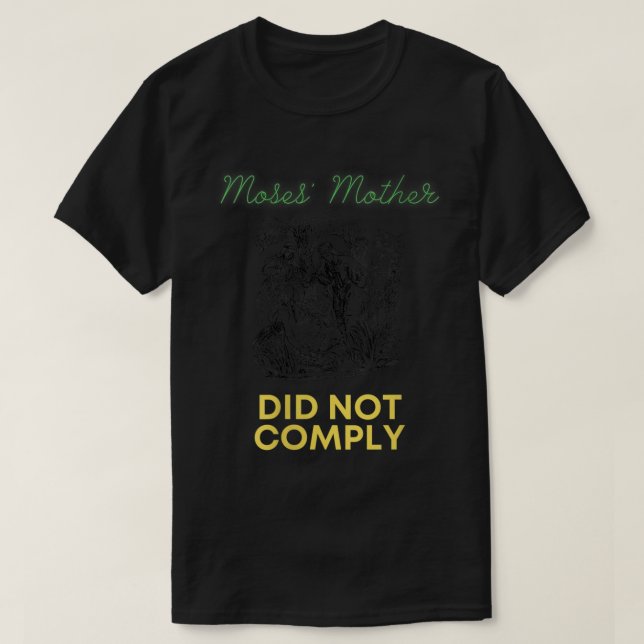 Camiseta Womens Moses Mother Did Not Comply VNeck  (Diseño del anverso)