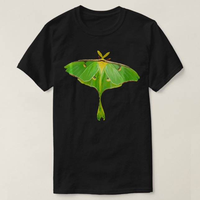 Camiseta Womens Moth ( Luna Moth Graphic ) Hermosa Luna (Diseño del anverso)