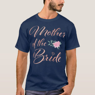Camiseta Womens Mother Of The Bride Mother Of The Bride Wed