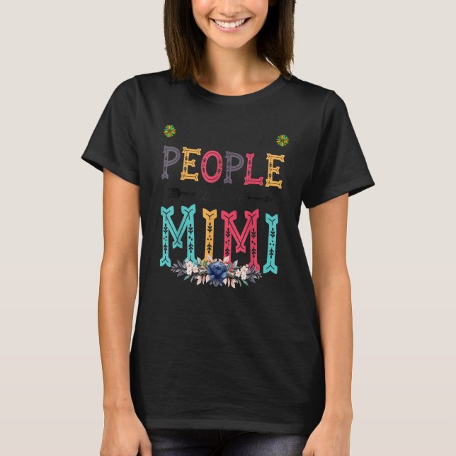 Camiseta Womens My Favorite People Call Me Mimi Flower (Anverso)
