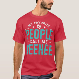 Camiseta Womens My Favorite People Call Me Neenee Vintage M