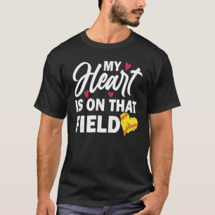 Camiseta Womens My Heart is on That Field Baseball