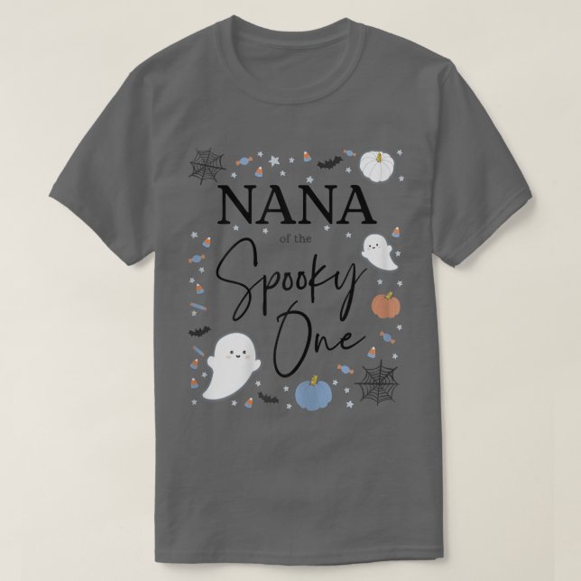 Camiseta Womens Nana of the Spooky One First Birthday Blue  (Diseño del anverso)