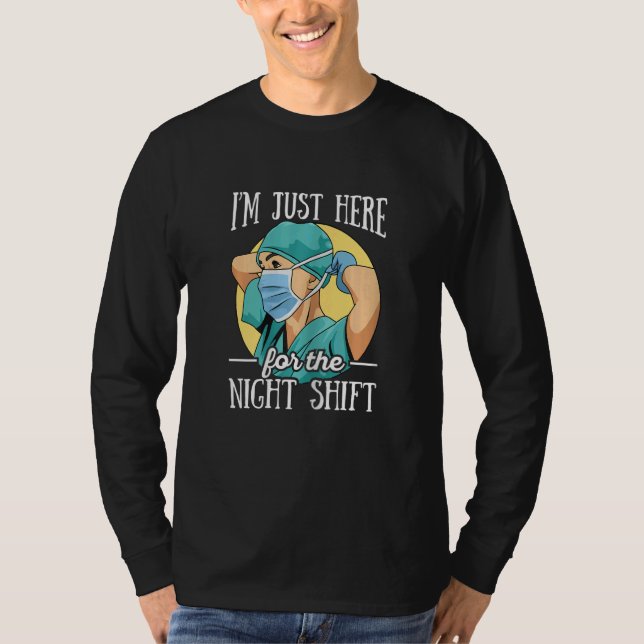 Camiseta Womens Night Shift Nurse Appreciation Quote for a  (Anverso)