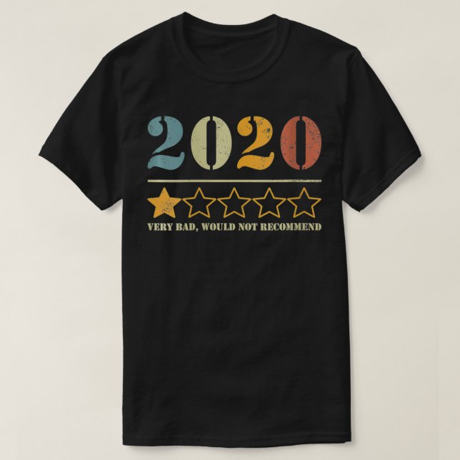 Camiseta Womens One 2020 muy mal no recomendaría VNeck (Diseño del anverso)