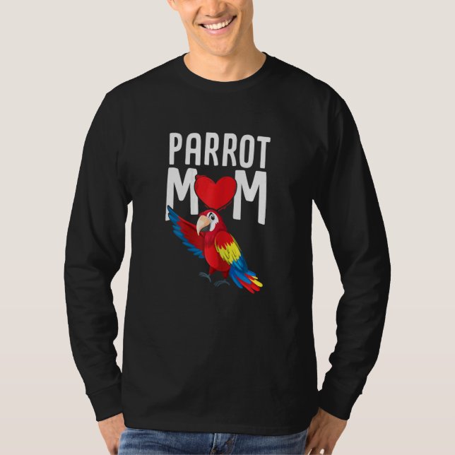 Camiseta Womens Parakeet   Macaw Parrot Mom Parrots (Anverso)