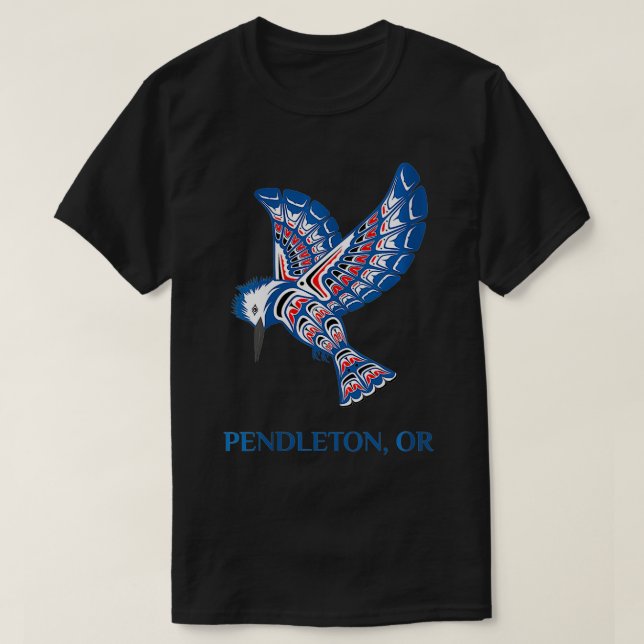 Camiseta Womens Pendleton Oregon Native American Kingfisher (Diseño del anverso)