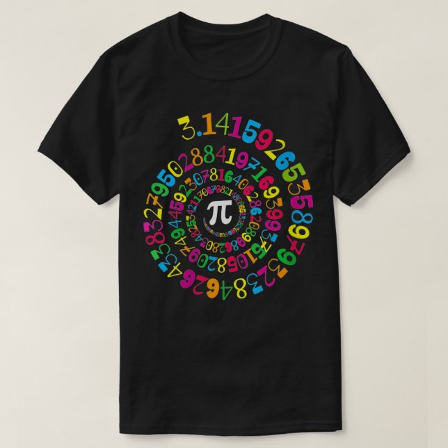 Camiseta Womens Pi Spiral Novedad Math Geek 314 Pi Day VNec (Diseño del anverso)
