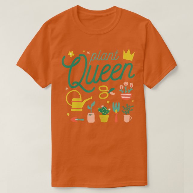 Camiseta Womens Plant Queen Farmer Gardening Garden Planter (Diseño del anverso)
