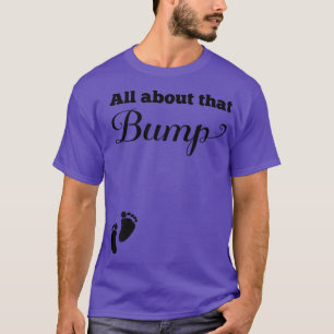 Camiseta Womens Pregnancy Announcement All About That Bum