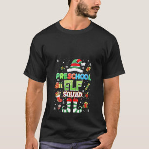 Camiseta Womens Preschool Elf Squad Christmas Light Suit St