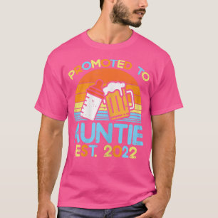 Camiseta Womens Promoted To Auntie 2022 Mug Baby Bottle Pre