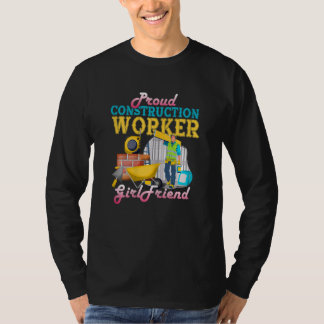 Camiseta Womens Proud Construction Worker Girlfriend