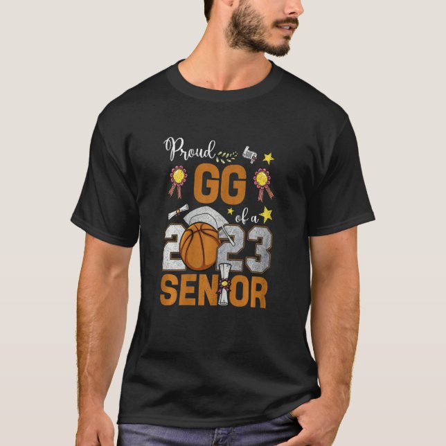 Camiseta Womens Proud GG Of A 2023 Senior Basketball Gradua (Anverso)