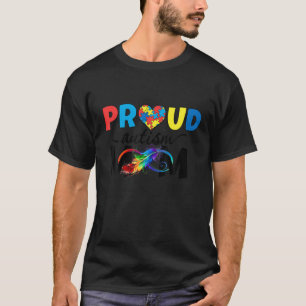Camiseta Womens Proud Mom Autism Awareness Family Matching