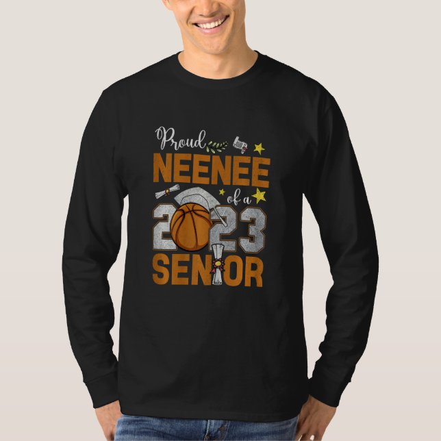 Camiseta Womens Proud Neenee Of A 2023 Senior Basketball Gr (Anverso)