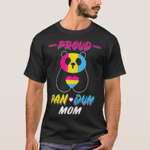 Camiseta Womens Proud Pan Duh Mom Pansexual Panda LGBT 