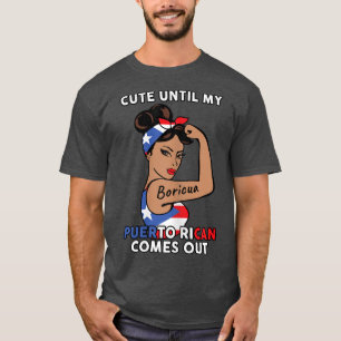 Camiseta Womens Puerto Rico Cute Until My Puerto Rican Com