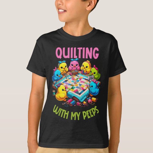Camiseta Womens Quilting With My Funny Quilting Gift For Wo (Anverso)