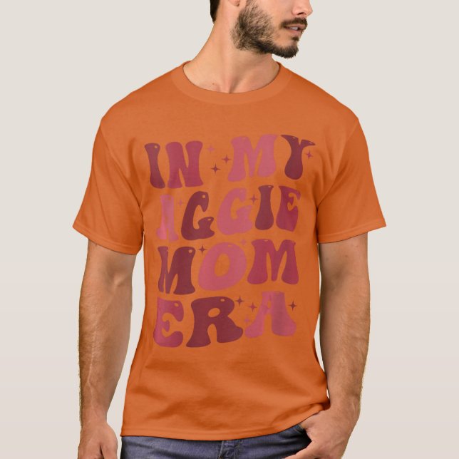 Camiseta Womens Retro In My Aggie Mom Era Mothers Day VNeck (Anverso)