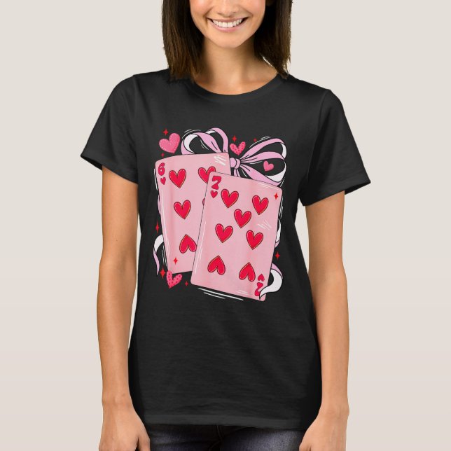 Camiseta Womens Retro Six Seven 67 Meme Valentines Day Play (Anverso)