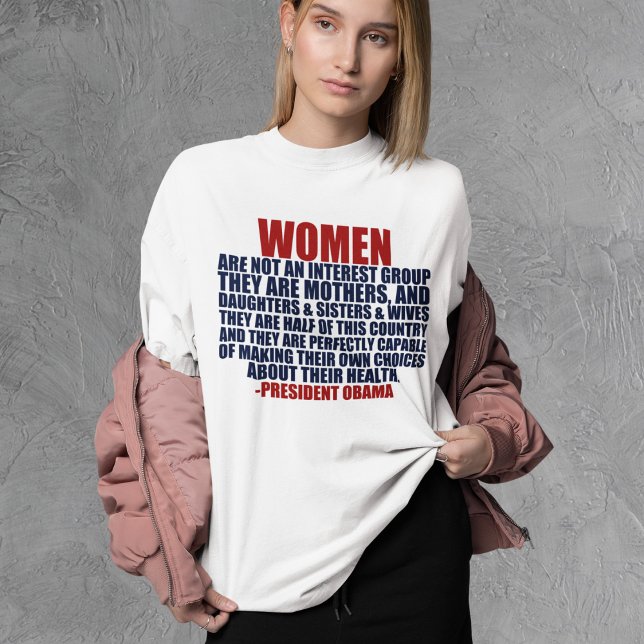 Camiseta Women's Rights Obama Quote Feminist (Subido por el creador)
