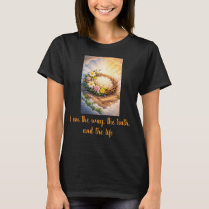 Camiseta Women's Risen Jesus Empty Tomb 3D Papercut Easter