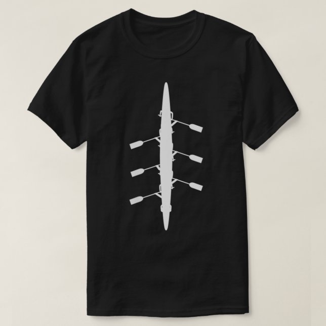 Camiseta Womens Rowing Minimalistic Rowing Boat  Rower Gift (Diseño del anverso)