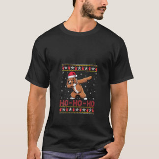 Camiseta Womens Santa Hat Dabbing Cocker Spaniel Dog Ho Ho 