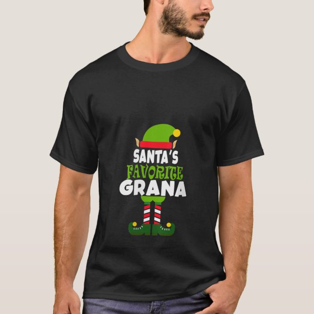 Camiseta Womens Santa s Favorite Grana Funny Christmas Vaca (Anverso)