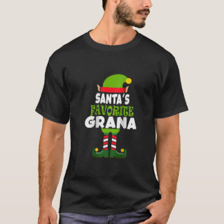 Camiseta Womens Santa s Favorite Grana Funny Christmas Vaca