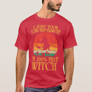 Camiseta Womens Scary Halloween design broom funny witch qu