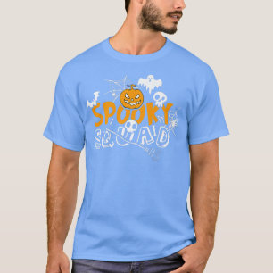 Camiseta Womens Scary Halloween diseño escuadrón de corazón