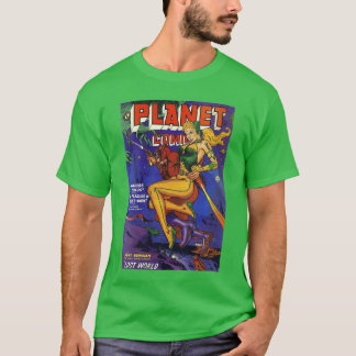 Camiseta Womens Sci Fi Pin Up Girl Science Fiction Vintage 