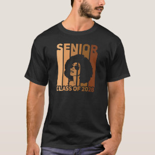 Camiseta Womens Senior 2028 Black Melanin Smart Afro Africa