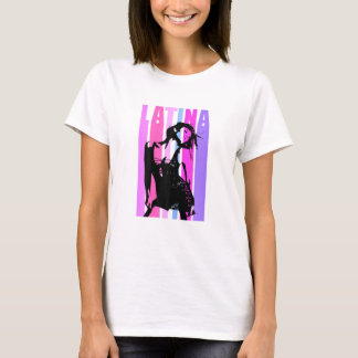 Camiseta Womens Sexy Latina Queen Retro Vintage Model Funky