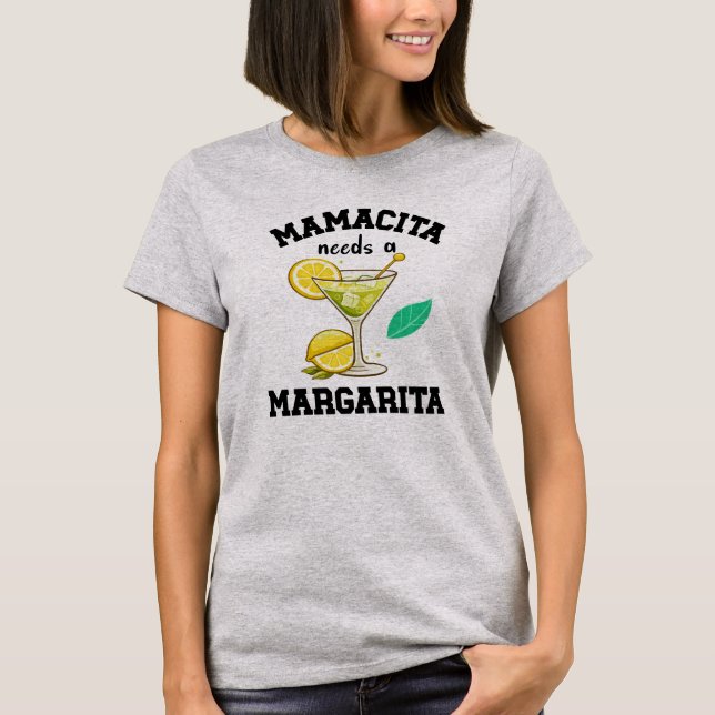 Camiseta Womens shirts Mamacita Needs A Margarita Funny (Anverso)