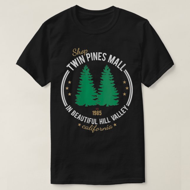 Camiseta Womens Shop Twin Pines Mall 1985 VNeck (Diseño del anverso)