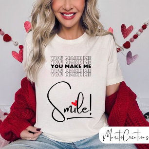 Camiseta Women's smile T-shirt celebrating Valentine's Day