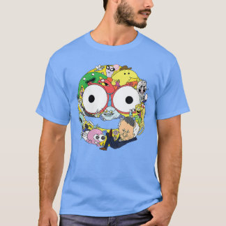 Camiseta Womens Smiling Friends Smiley Face Character Colla