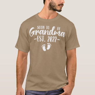 Camiseta Womens Soon to be Grandma 2022 Pregnancy Reveal Ne