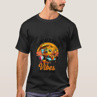 Camiseta Womens Summerween Vibes Pumpkin Year Round Hallowe