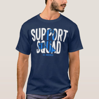 Camiseta Womens Support Squad ALS Awareness VNeck