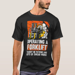 Camiseta Womens Swear Words Forklifter Warehouse Forklift