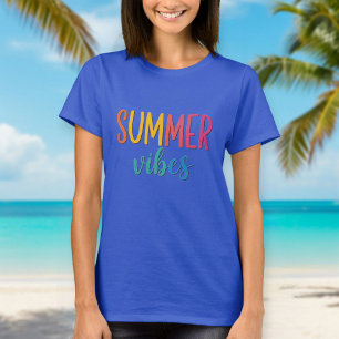 Camiseta Women's T-shirt, Summer Vibes, gift for her