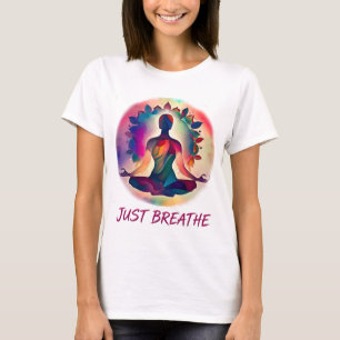 Camiseta Women's T-Shirt Yoga - Just Breathe